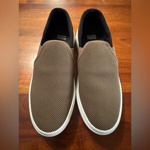 Eileen Fisher Women’s Olivey Brown Pep Slip On Deck Mesh Sporty Shoe 8